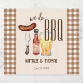 Wir machen GRILLEN Barbecue Brautparty Dusche Bierflaschenetikett (Einzelnes Label)
