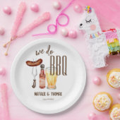 Wir machen GRILLEN Barbecue Brautparty Dusche Pappteller (Party)