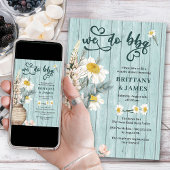 Wir machen Grillen Daisy und Coastal Wood Couples Einladung