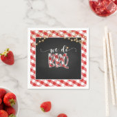 Wir machen GRILLEN Paper Napkin - Gingham Serviette (Beispiel)