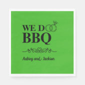 Wir machen GRILLEN Verlobung Serviette (Vorderseite)