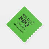 Wir machen GRILLEN Verlobung Serviette (Ecke)