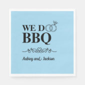 Wir machen GRILLEN Verlobung Serviette (Vorderseite)