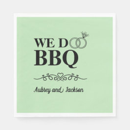 Wir machen GRILLEN Verlobung Serviette