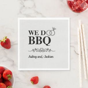 Wir machen GRILLEN Verlobung Serviette
