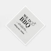 Wir machen GRILLEN Verlobung Serviette (Ecke)