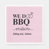 Wir machen GRILLEN Verlobung Serviette (Vorderseite)