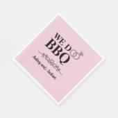 Wir machen GRILLEN Verlobung Serviette (Ecke)