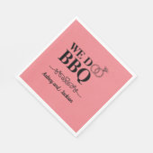 Wir machen GRILLEN Verlobung Serviette (Ecke)