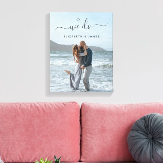 Wir machen handgeschriebenes Script Couple Foto Leinwanddruck (Insitu (Wohnzimmer))