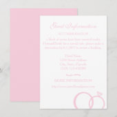 Wir machen Hochzeit Begleitkarte (Vorne/Hinten)