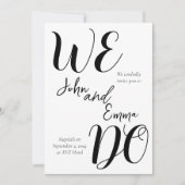 WIR MACHEN Hochzeit Einladung (Vorderseite)