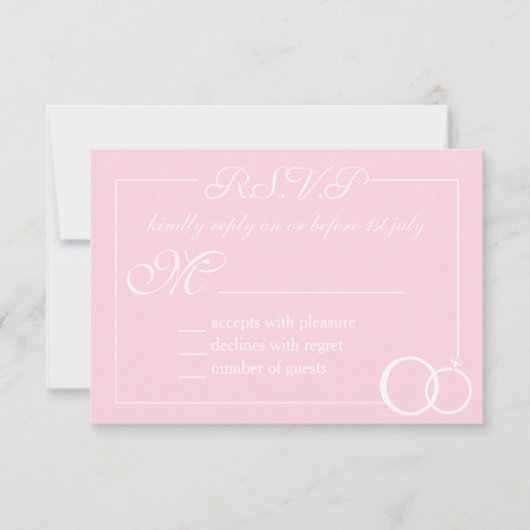 Wir machen Hochzeit RSVP Karte (Vorderseite)