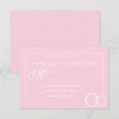 Wir machen Hochzeit RSVP Karte (Vorne/Hinten)