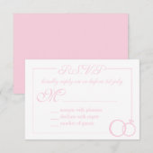 Wir machen Hochzeit RSVP Karte (Vorne/Hinten)