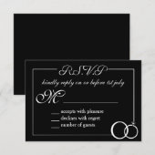 Wir machen Hochzeit RSVP Karte (Vorne/Hinten)