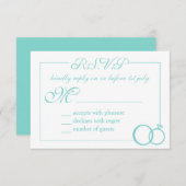 Wir machen Hochzeit RSVP Karte (Vorne/Hinten)