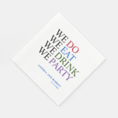 Wir machen Hochzeit Serviette (Ecke)