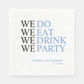 Wir machen Hochzeit Serviette (Vorderseite)