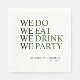Wir machen Hochzeit Serviette