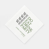 Wir machen Hochzeit Serviette (Ecke)