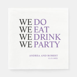 Wir machen Hochzeit Serviette