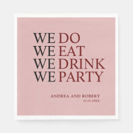 Wir machen Hochzeit Serviette