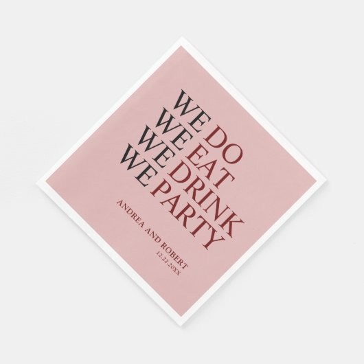 Wir machen Hochzeit Serviette (Ecke)