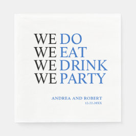 Wir machen Hochzeit Serviette