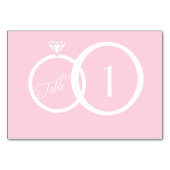 Wir machen Hochzeit Tischnummer (Vorderseite)