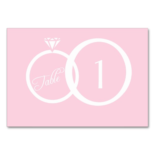 Wir machen Hochzeit Tischnummer (Vorderseite)