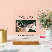 Wir machen Hochzeit Verlobung Haustier Name Foto D Acrylschild (Hochzeit)