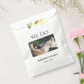 Wir machen Hochzeit Verlobung Haustier Name Foto D Geschenktütchen (Versiegelt)