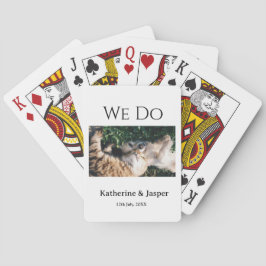 Wir machen Hochzeit Verlobung Haustier Name Foto D Spielkarten