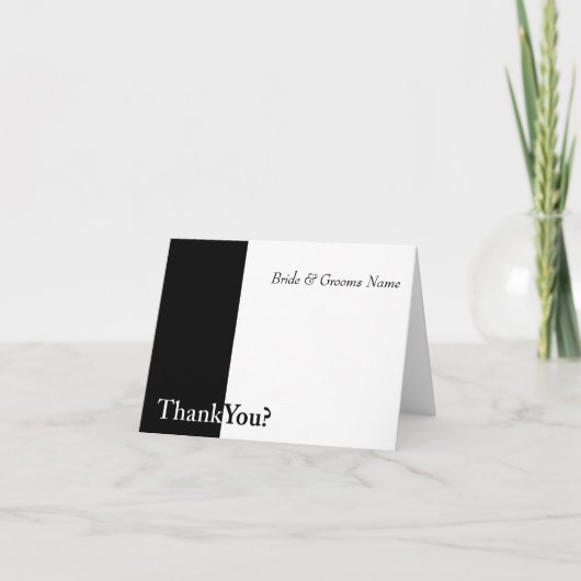Wir machen Hochzeiten dank Karten (Vorderseite)