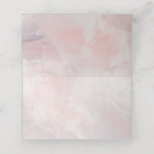 Wir machen Hochzeiten mit blütenfarbenem Wasser Platzkarte (Innenseite Aufgefaltet)