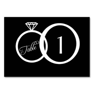 Wir machen Hochzeitkarten für Tischnummer