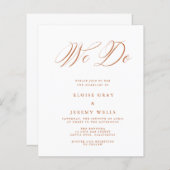 Wir machen Hochzeitseinladung (Vorne/Hinten)