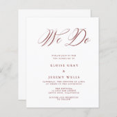 Wir machen Hochzeitseinladung (Vorne/Hinten)