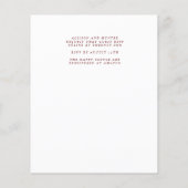 Wir machen Hochzeitseinladung (Rückseite)