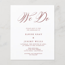 Wir machen Hochzeitseinladung