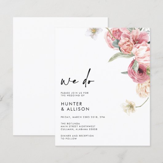 Wir machen Hochzeitseinladung | Annabeth (Vorne/Hinten)