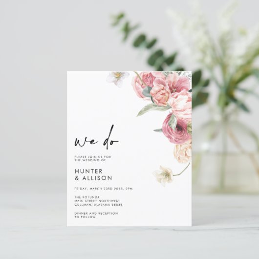 Wir machen Hochzeitseinladung | Annabeth (Stehend Vorderseite)