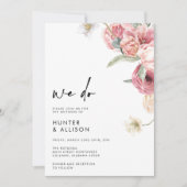 Wir machen Hochzeitseinladung | Annabeth Einladung (Vorderseite)