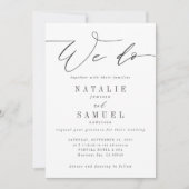 Wir machen Hochzeitseinladung Einladung (Vorderseite)