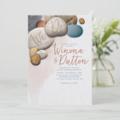 Wir machen Hochzeitseinladung Einladung (Stehend Vorderseite)