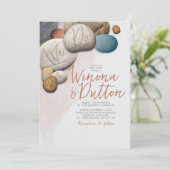 Wir machen Hochzeitseinladung Einladung (Stehend Vorderseite)