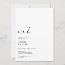 Wir machen Hochzeitseinladung