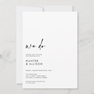 Wir machen Hochzeitseinladung Einladung