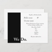 Wir machen Hochzeitseinladung Einladungspostkarte (Vorne/Hinten)